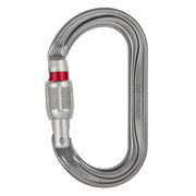 Mosquetón OK con seguro SCREW-LOCK, forma oval y resistencia 24 kN