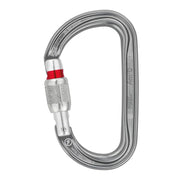 Mosquetón PETZL Am'D con seguro SCREW-LOCK, color gris