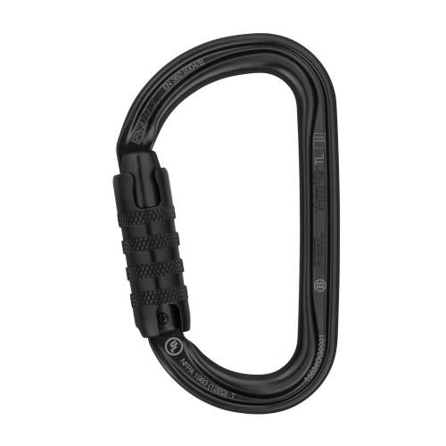 Mosquetón Am'D con seguro TRIACT-LOCK, resistencia 28 kN longitudinal 7 kN transversal