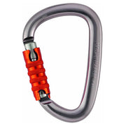 Mosquetón WILLIAM con seguro TRIACT-LOCK gris; amplio, para varios cordinos; 25 kN axial, 7 kN transversal