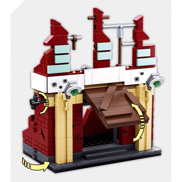 Set construcción Batalla de Stalingrado con 479 piezas y 4 mini figuras