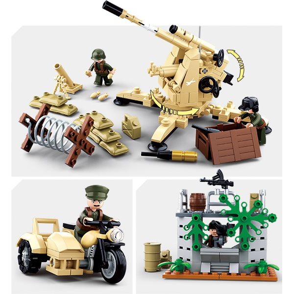 Set construcción Batalla de Kursk, 998 piezas, 8 minifiguras