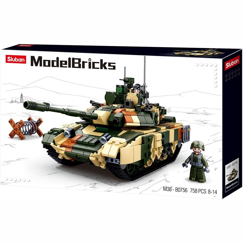 Maqueta grande del tanque ruso T-90M, set de construcción ideal como regalo para niños y aficionados