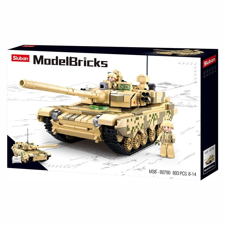 Set de construcción SLUBAN tanque de batalla principal, 893 piezas - imagen del producto