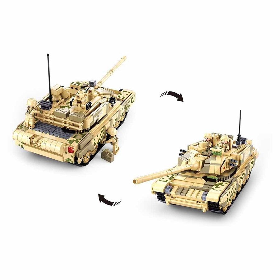 Set de construcción SLUBAN tanque de batalla principal, 893 piezas - imagen del producto