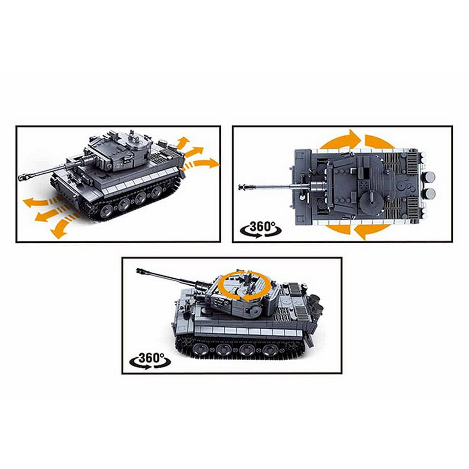 Maqueta tanque PANZERKAMPFWAGEN VI TIGER 1:35 control remoto