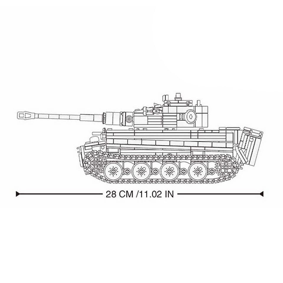 Maqueta tanque PANZERKAMPFWAGEN VI TIGER 1:35 control remoto