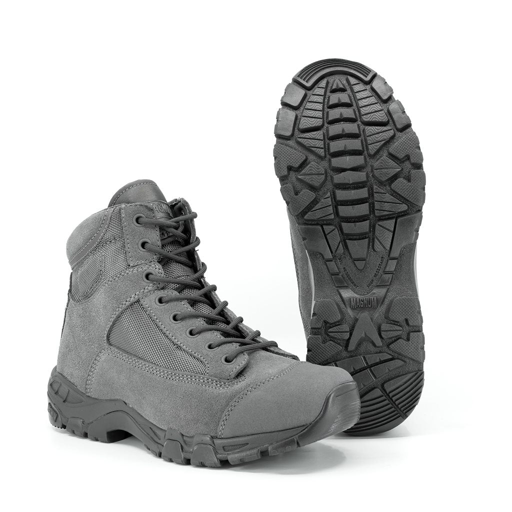Botas JUMP 2 5.0 grises, bota media profesional con absorción de impactos, alta estabilidad y tracción