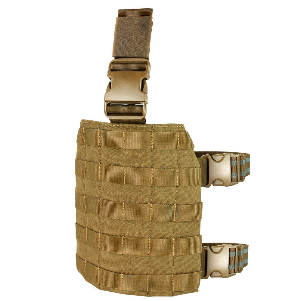 Panel modular para muslo MOLLE Drop-Leg con fijación al cinturón y hebilla fastex