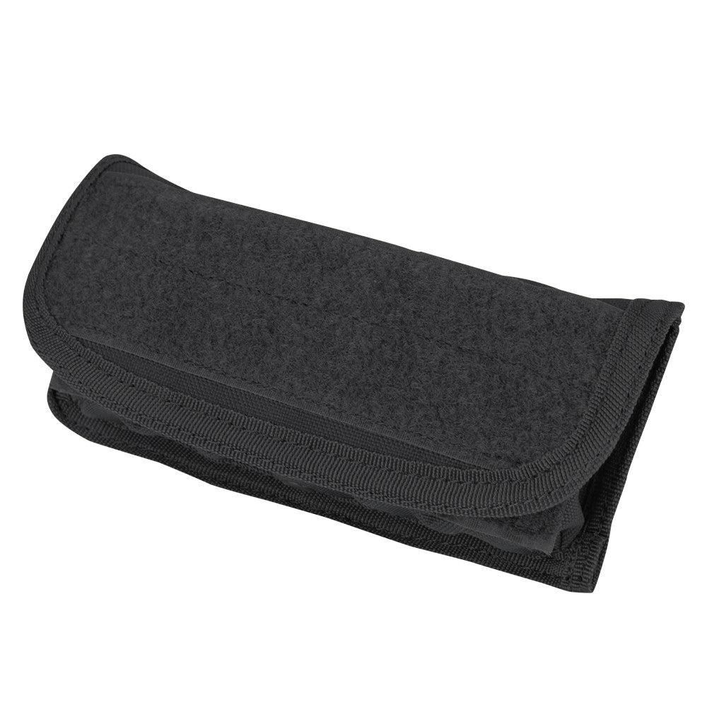 Funda MOLLE para cartuchos de escopeta verde con 12 elásticos interiores y cierre de velcro