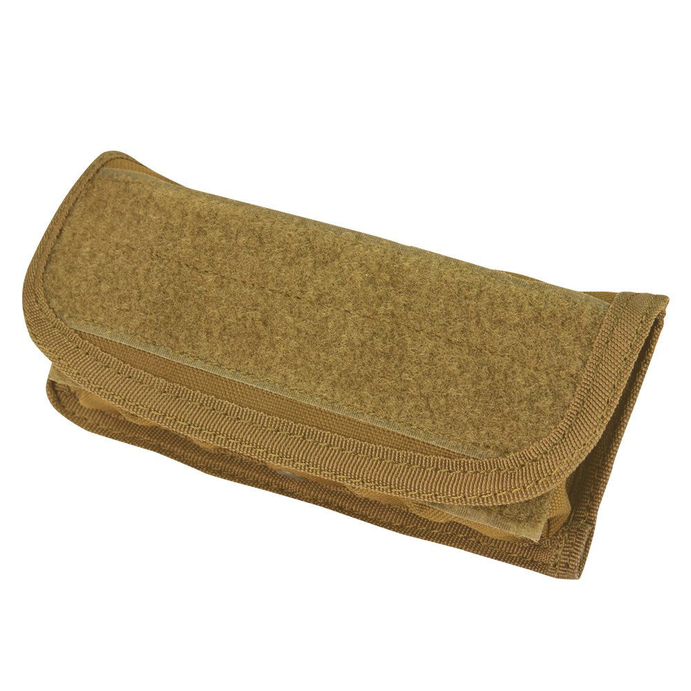 Funda MOLLE para cartuchos de escopeta verde con 12 gomas interiores y cierre de velcro