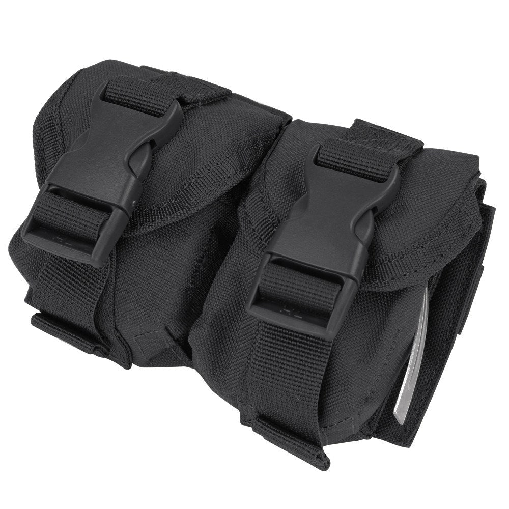 Funda MOLLE para dos granadas en color verde