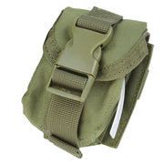 Funda MOLLE para granada verde en Cordura 1000 Denier con hebilla Fastex