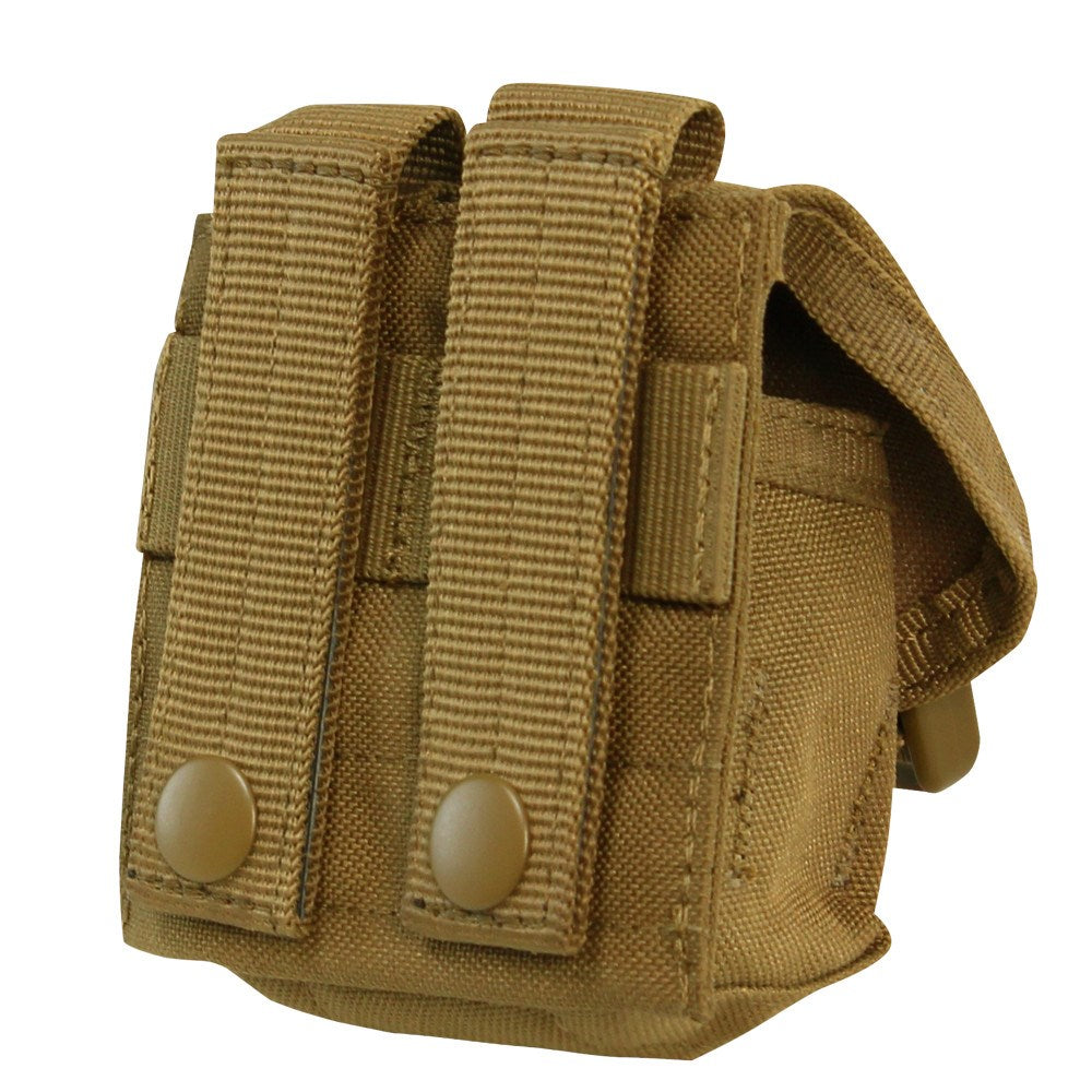 Funda MOLLE para granada verde en Cordura 1000 Denier con hebilla Fastex