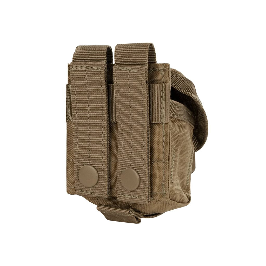 Funda MOLLE para granada verde en Cordura 1000 Denier con hebilla Fastex