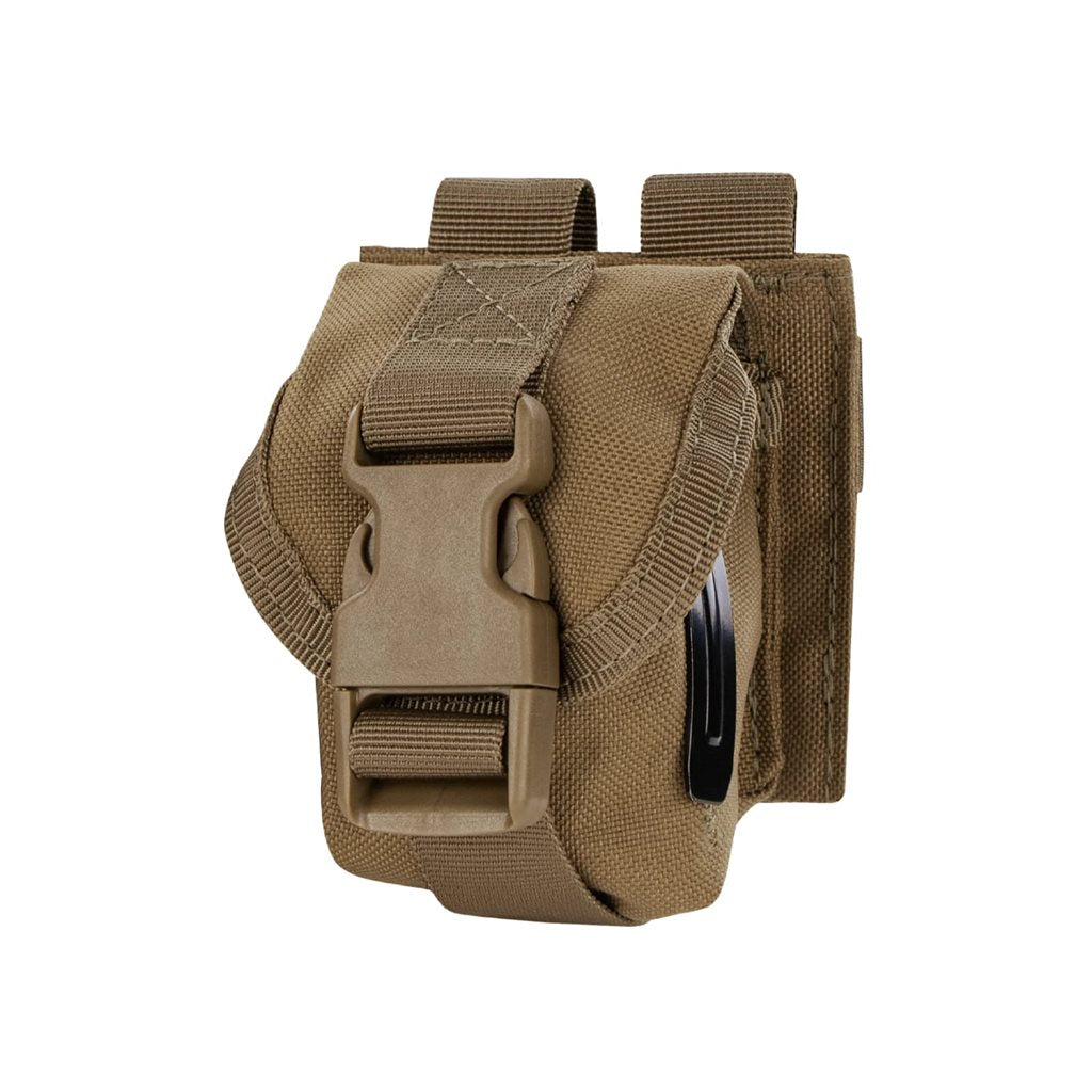 Funda MOLLE para granada verde en Cordura 1000 Denier con hebilla Fastex