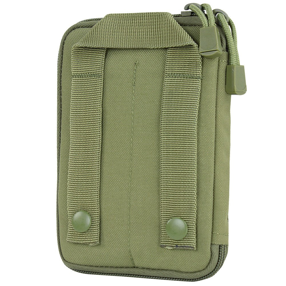 Funda MOLLE universal verde con parche USA, cierre de cremallera y tres bolsillos interiores