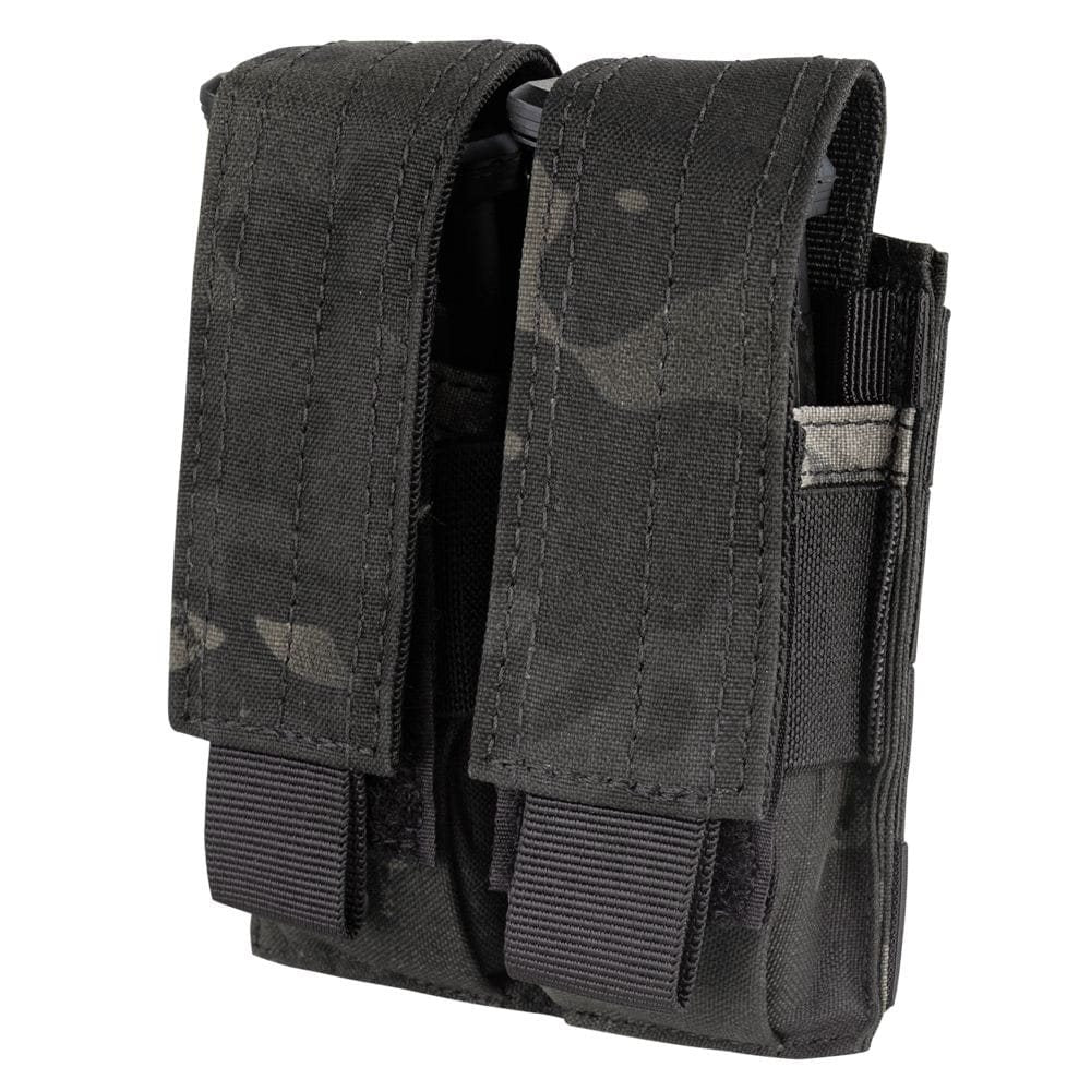 Bolsa MOLLE doble para cargador M9 en Cordura 1000D con cierre velcro y dos pasadores modulares traseros