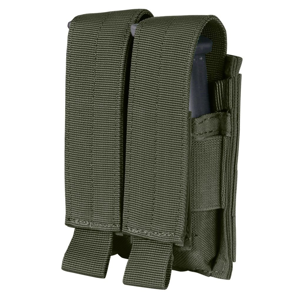 Funda MOLLE doble para cargador M9 verde en Cordura 1000D con cierre velcro