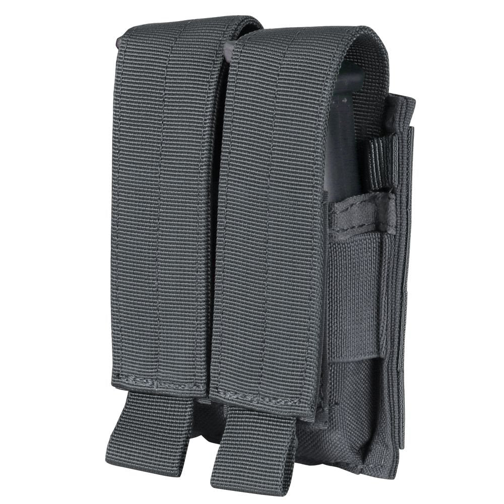 Funda MOLLE doble para cargador M9 verde en Cordura 1000D con cierre velcro