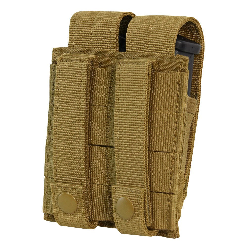 Funda MOLLE doble para cargador M9 verde en Cordura 1000D con cierre velcro