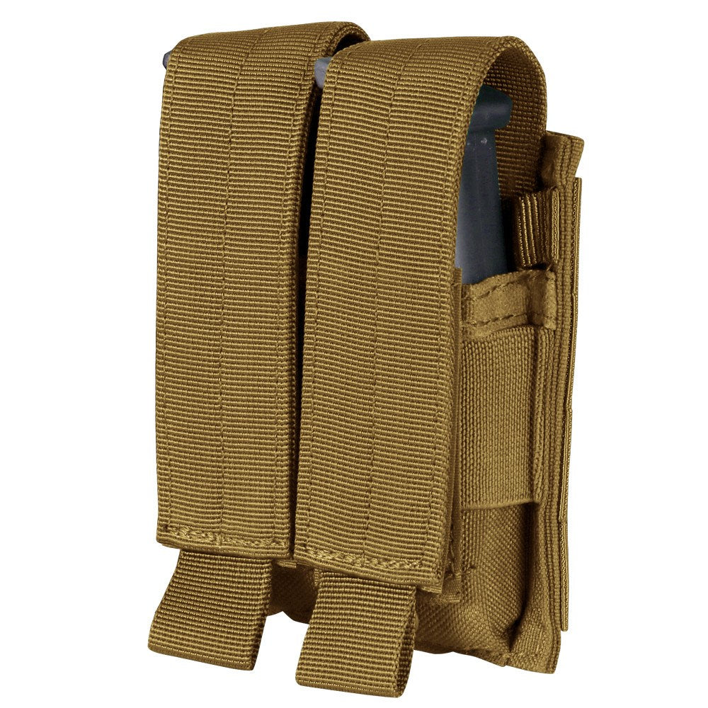 Funda MOLLE doble para cargador M9 verde en Cordura 1000D con cierre velcro