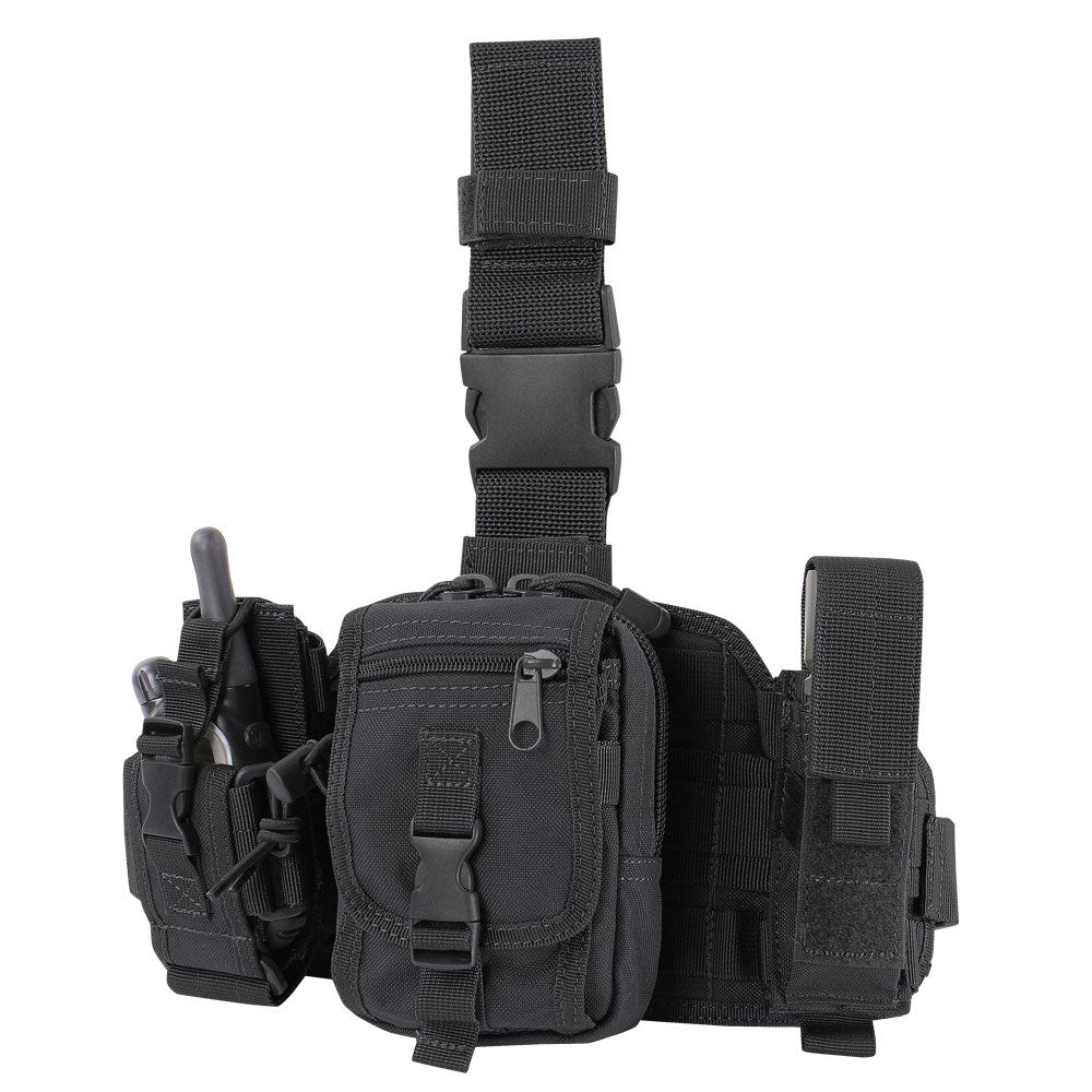 Panel muslo MOLLE acolchado con tres fundas, vista del producto