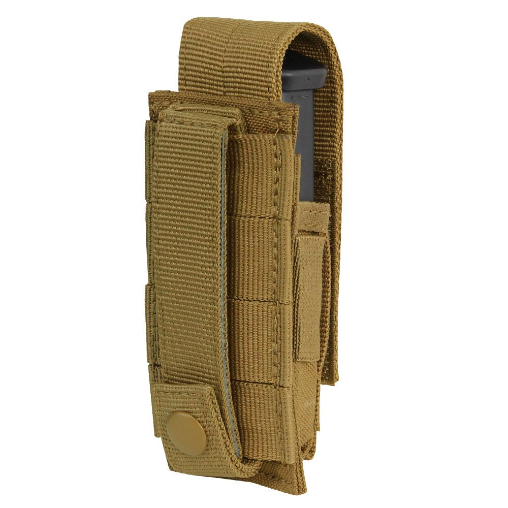 Funda MOLLE para cargador M9 negra en Cordura 1000D con cierre Velcro y anclaje MOLLE