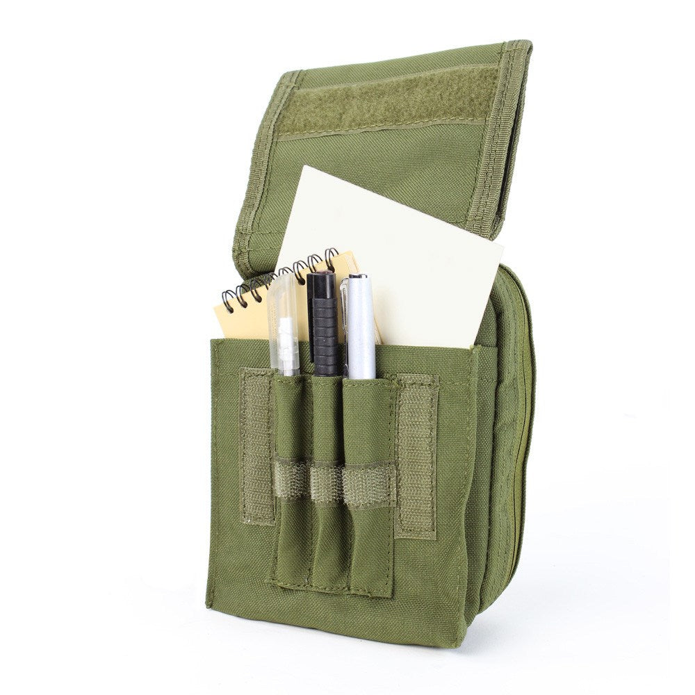 Porta Mapas MOLLE verde, funda administrativa para mapas y documentos