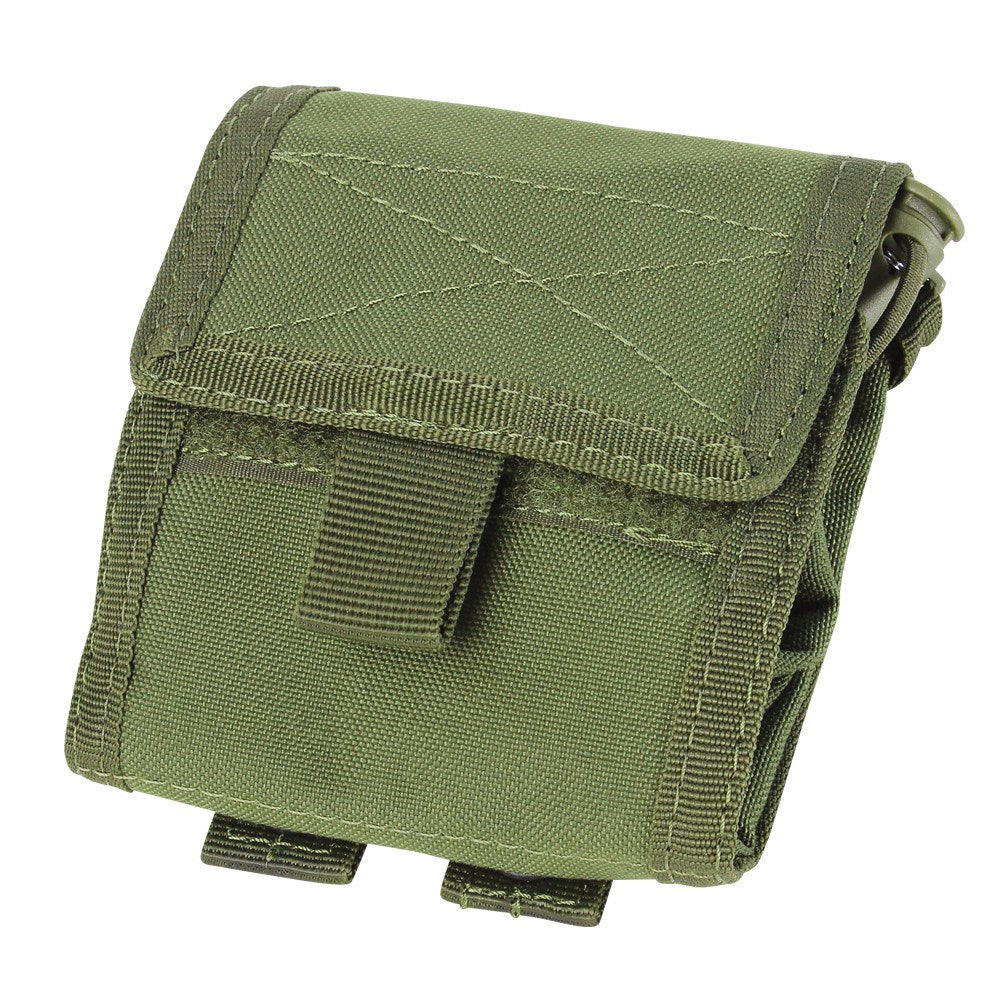 Funda MOLLE COMPACT verde para cargadores vacíos de Condor, bolsa plegable para recolección rápida