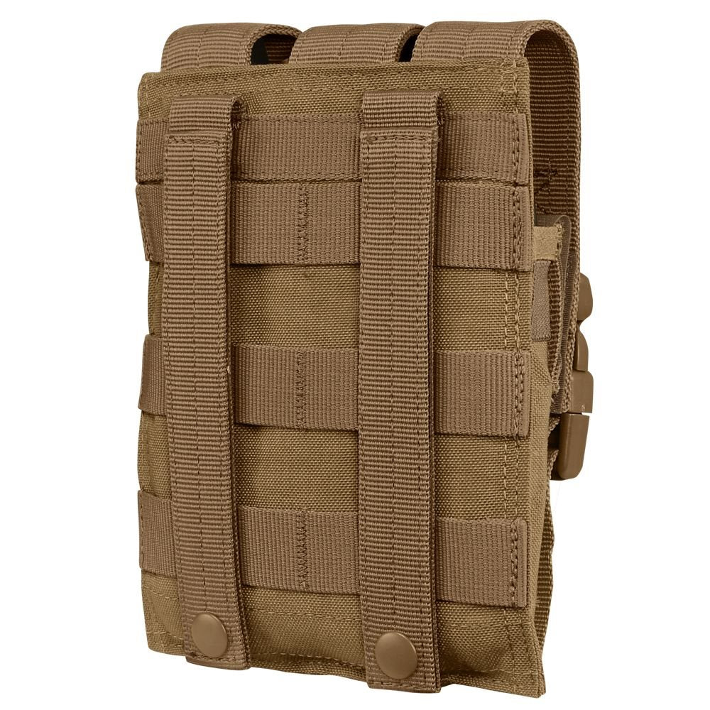 Funda MOLLE triple para 3 cargadores MP5 en Cordura 1000D con cierre VELCRO y hebilla FASTEX, tamaño aprox. 21x16 cm