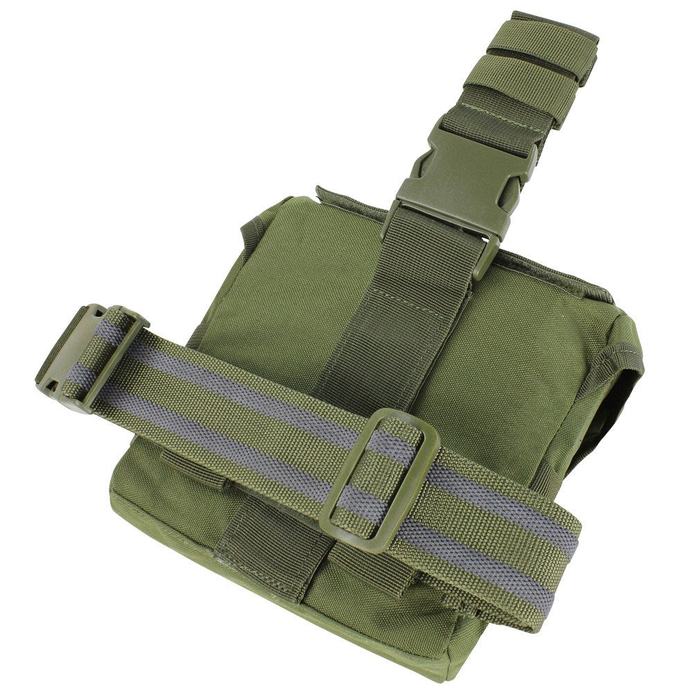 Funda muslera DUMP universal verde con filas PALS para accesorios