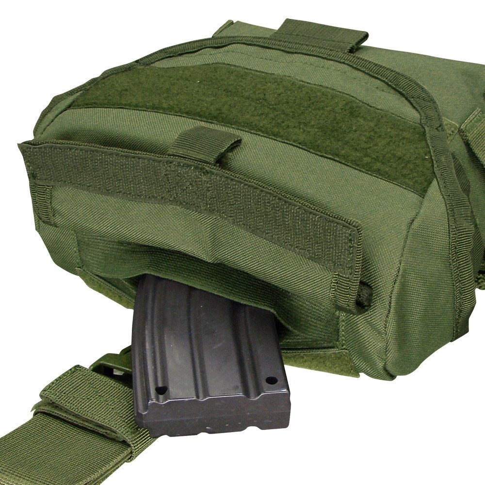 Funda muslera DUMP universal verde con filas PALS para accesorios