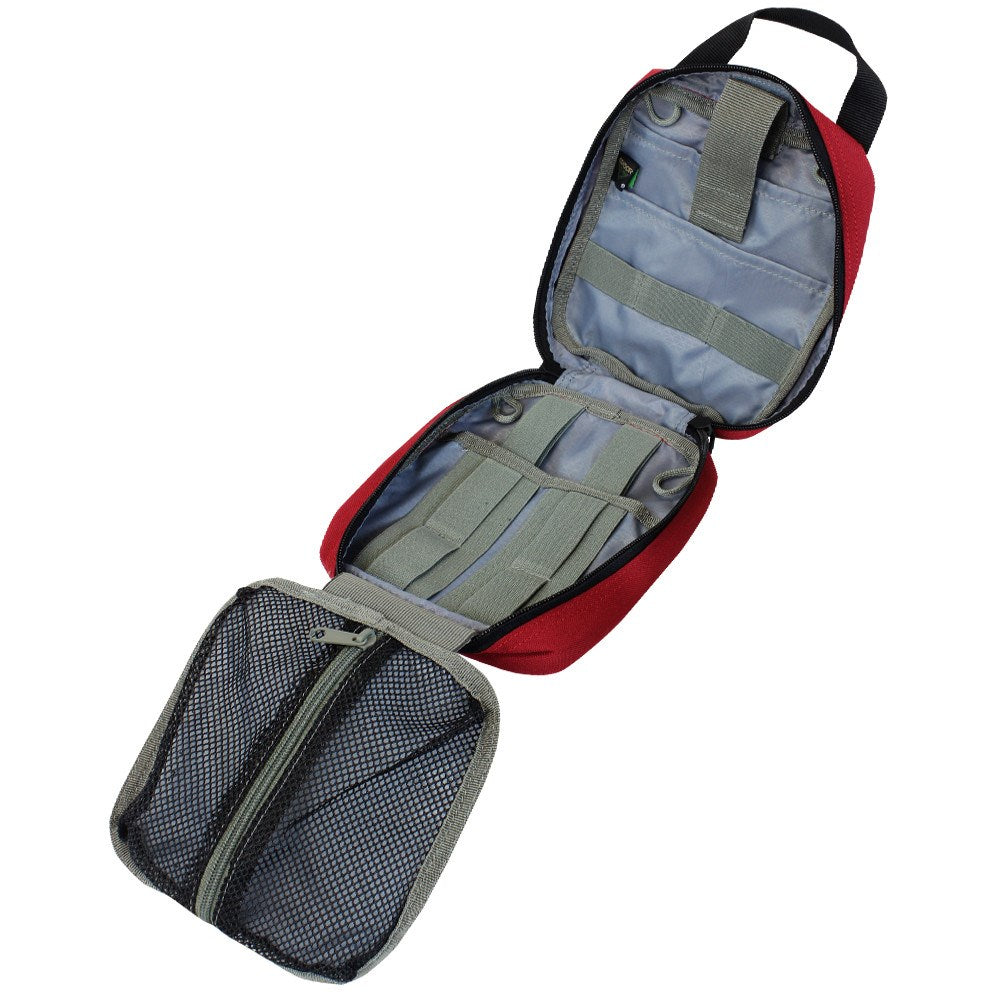 Funda MOLLE EMT verde Condor Rip-Away con diseño tri-fold y bolsillos interiores