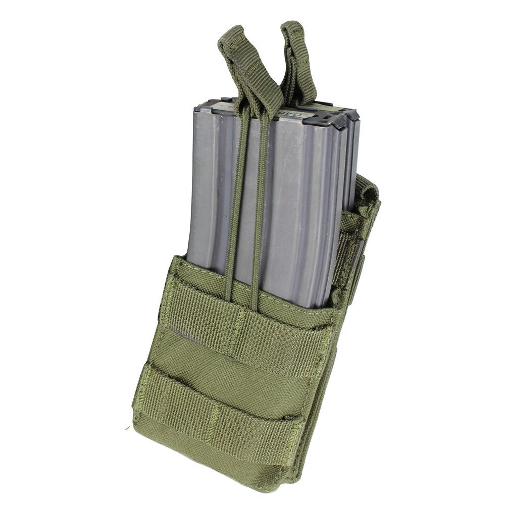 Funda MOLLE abierta para 2 cargadores M16/M4 con sujeción por cordón elástico ajustable