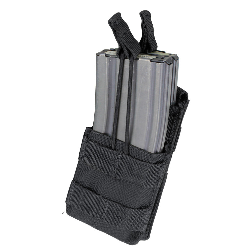 Funda MOLLE abierta para 2 cargadores M16/M4 con sujeción por cordón elástico ajustable