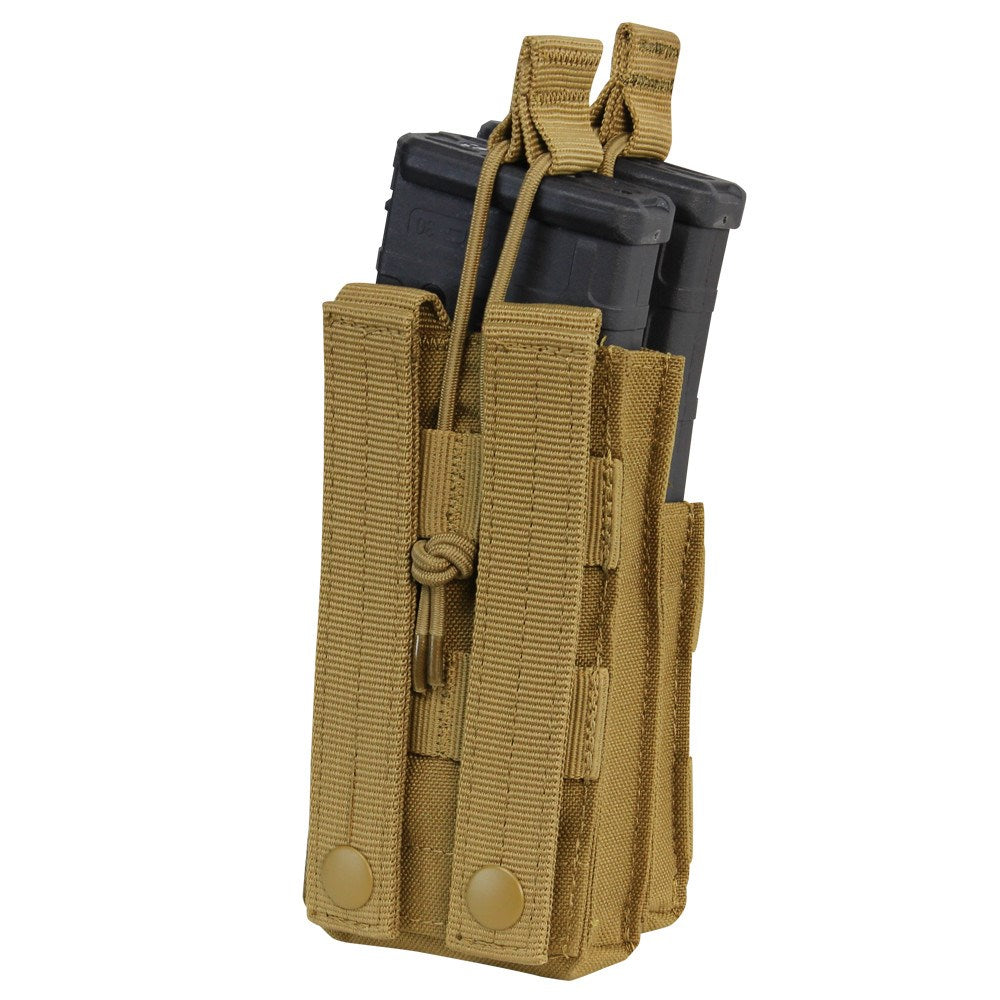 Funda MOLLE abierta para 2 cargadores M16/M4 con sujeción por cordón elástico ajustable
