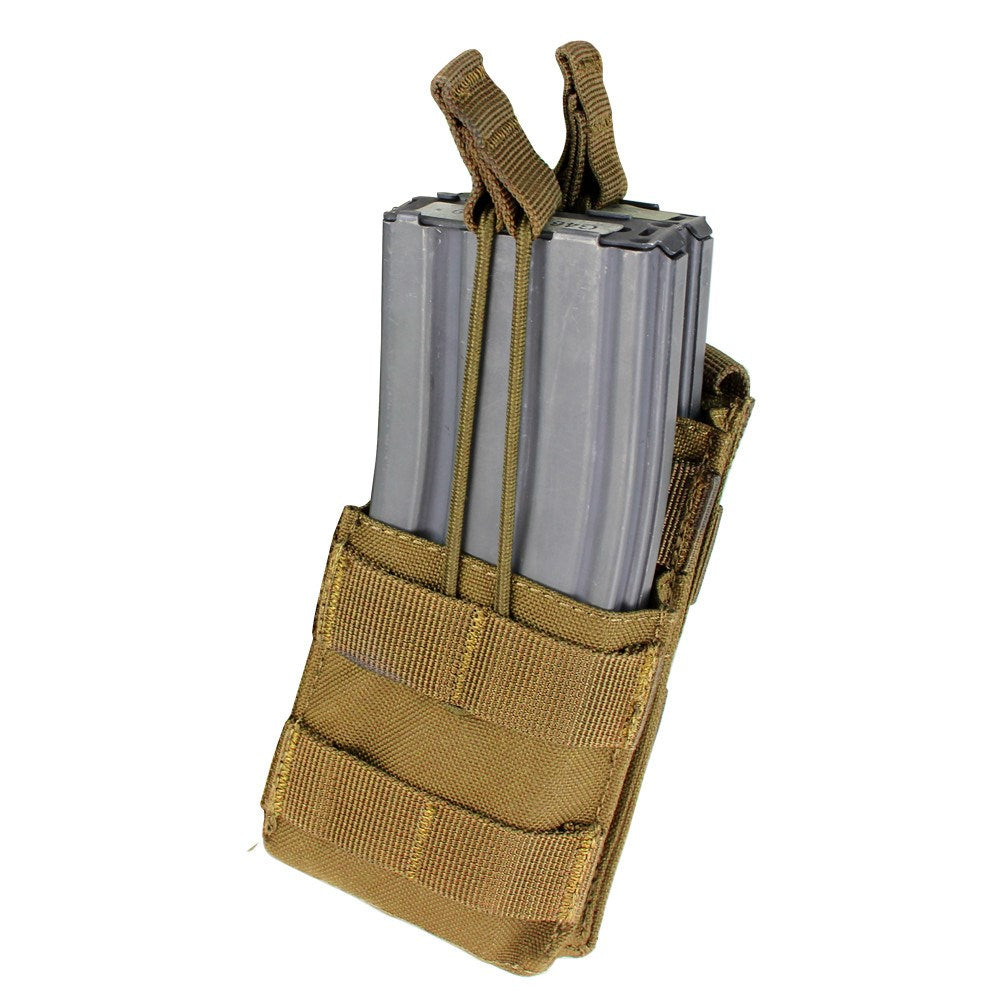 Funda MOLLE abierta para 2 cargadores M16/M4 con sujeción por cordón elástico ajustable
