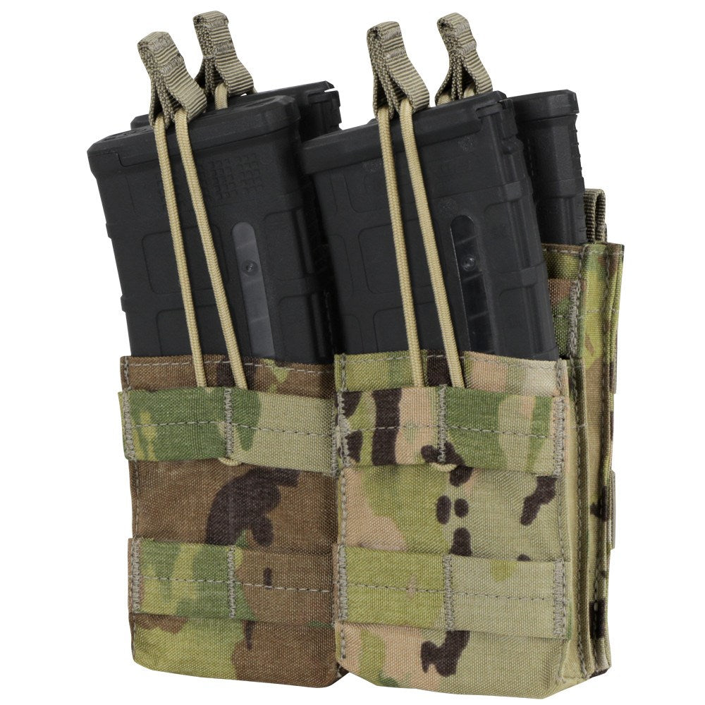 Funda MOLLE doble abierta para 4 cargadores M4 y M16