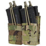 Funda MOLLE doble abierta para 4 cargadores M4 y M16