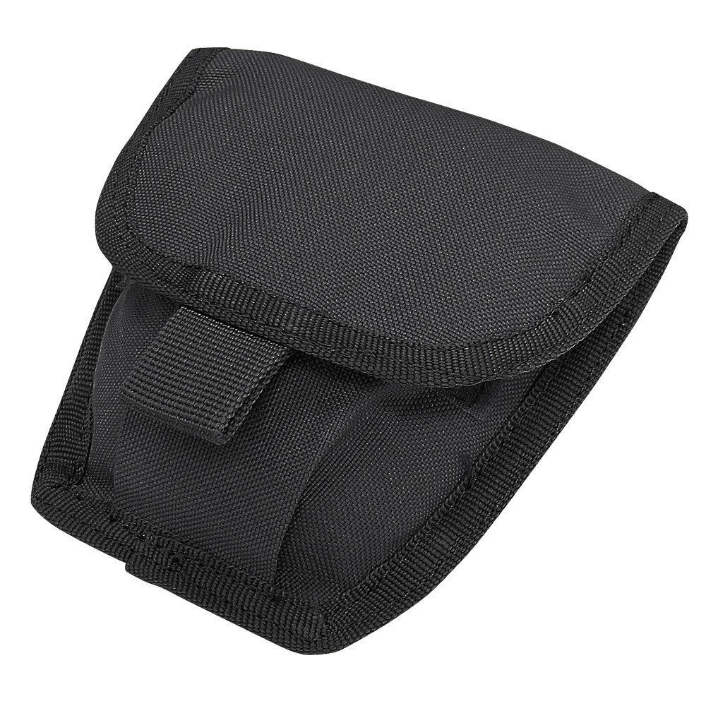 Funda MOLLE para esposas verde con solapa y cierre de velcro, capacidad para dos pares