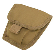 Funda MOLLE para esposas verde con solapa de cierre velcro y posibilidad de fijación MOLLE