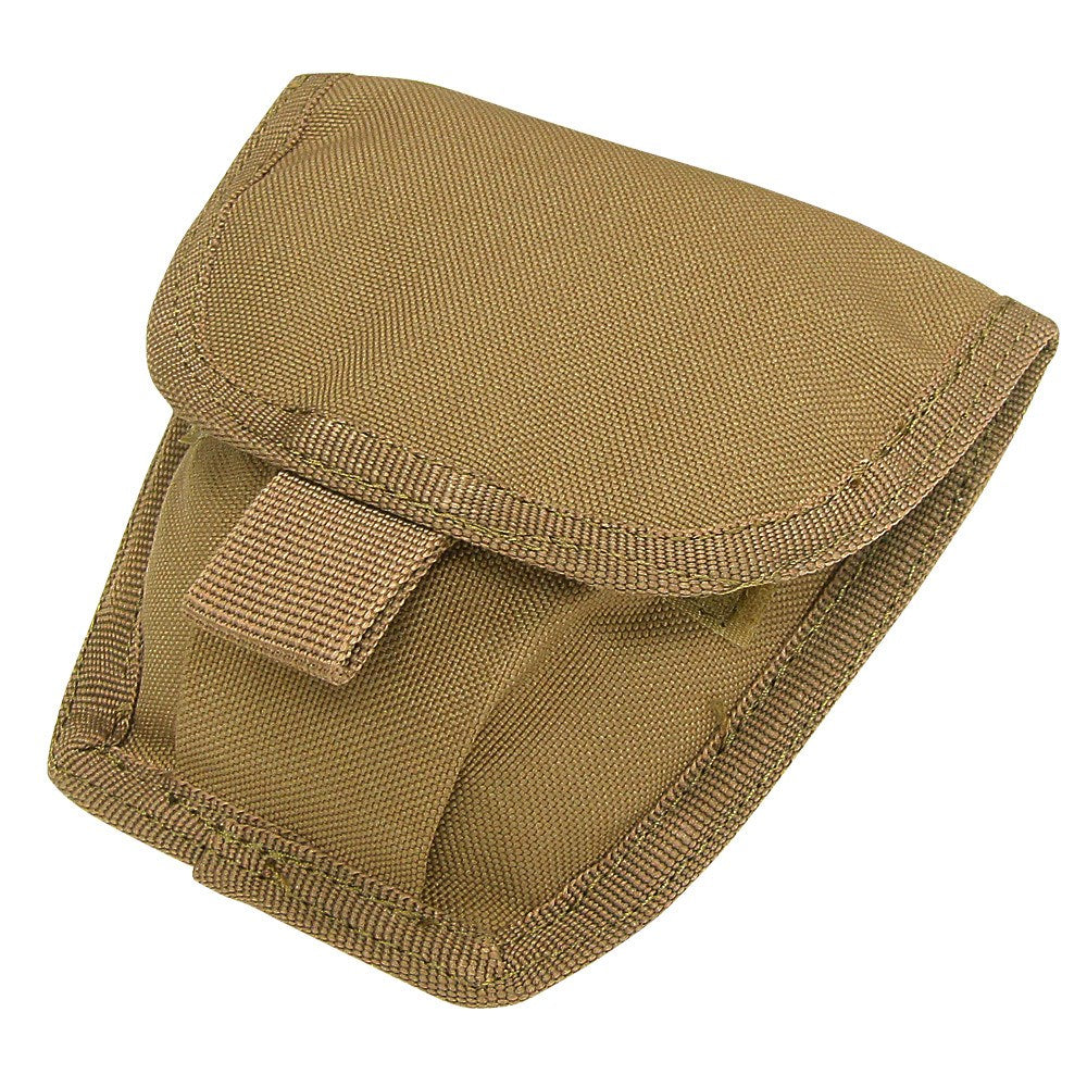 Funda MOLLE para esposas verde con solapa de cierre velcro y posibilidad de fijación MOLLE