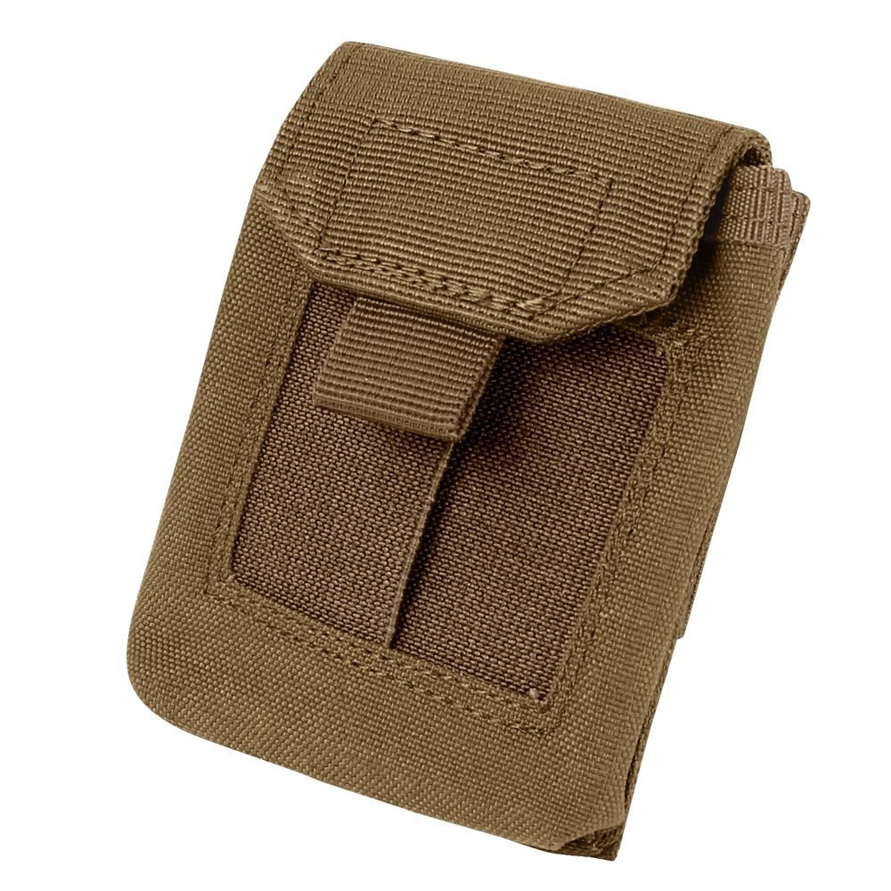 Funda MOLLE EMT para guantes verde, cierre velcro, solapas elásticas, compatible con sistema MOLLE o cinturón, capacidad 3-4 pares