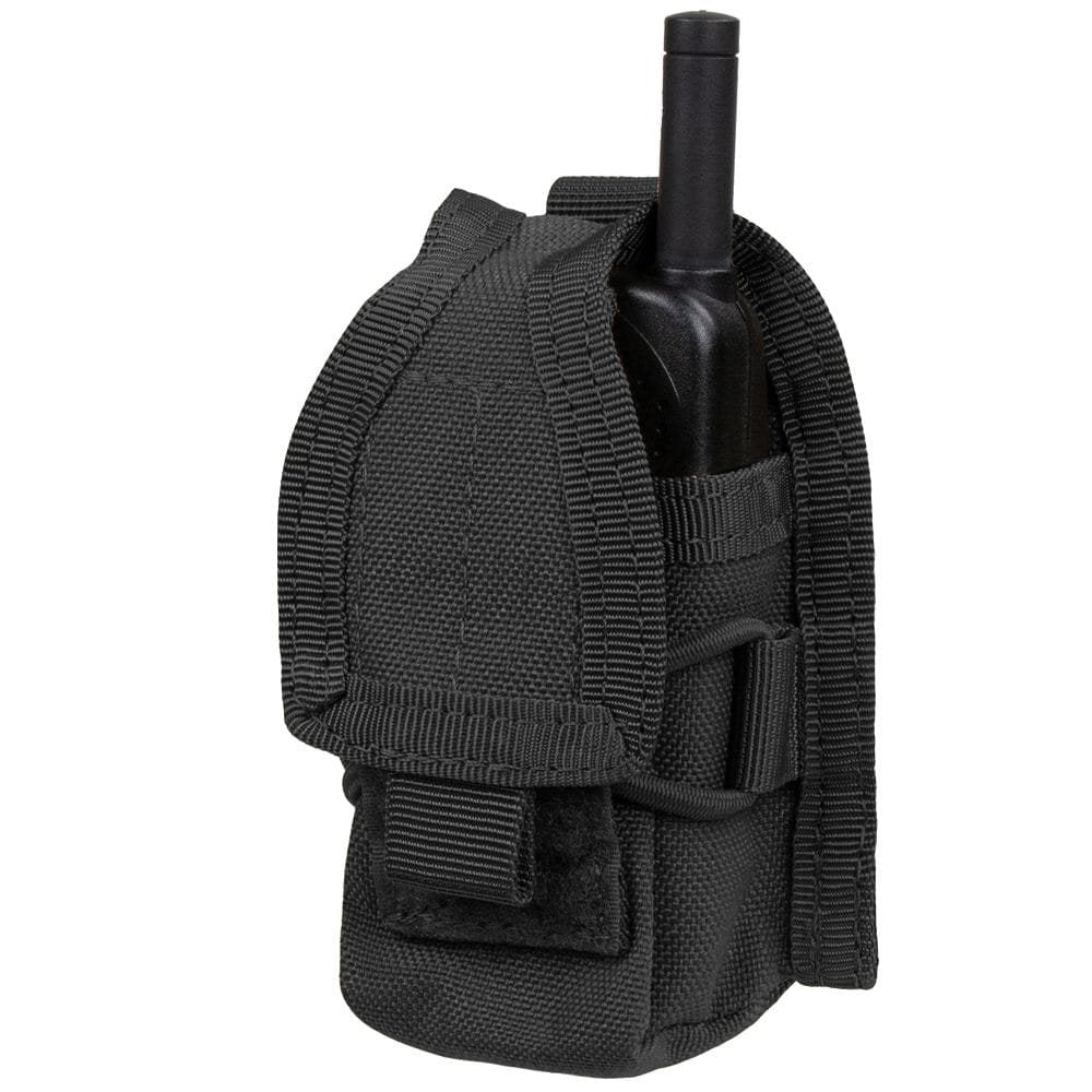 Funda MOLLE HHR para radio verde con cierre VELCRO y ranura trasera para cinturón