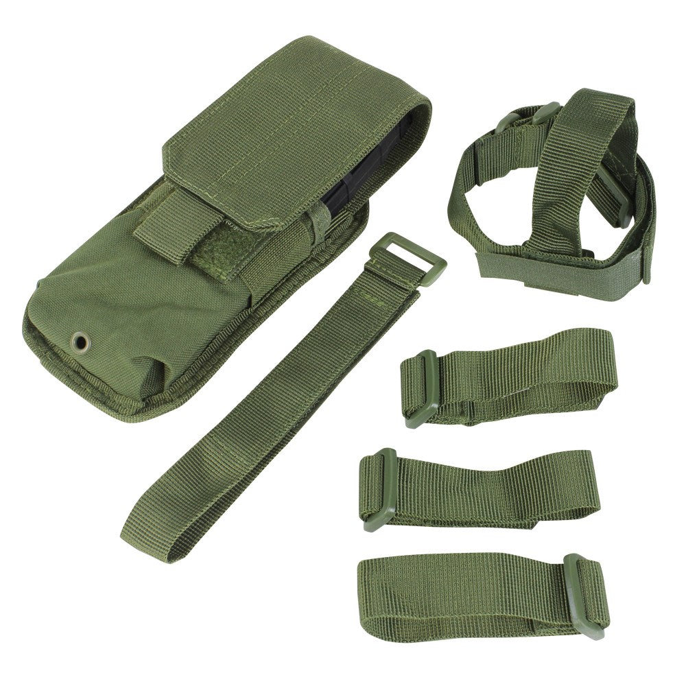 Funda MOLLE verde para cargador M4/M16 montable en la culata