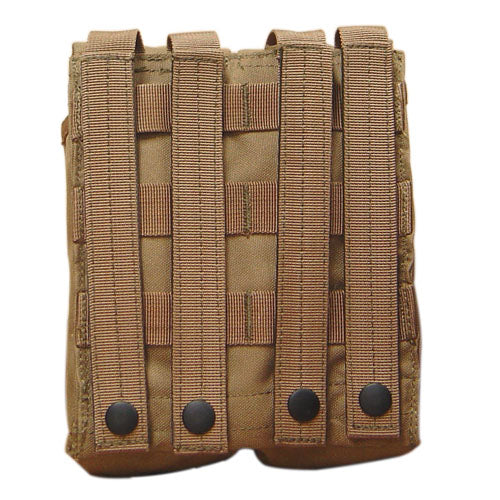 Bolsa MOLLE para cargadores 4xAK o 6xM16, doble con cierre velcro y broches, vista frontal