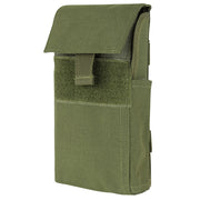 Cartuchera para cartuchos de escopeta verde, desplegable, capacidad 25 cartuchos, cierre con velcro y broches
