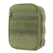 Funda MOLLE Side Kick verde para material sanitario con cremallera doble y bolsillo exterior