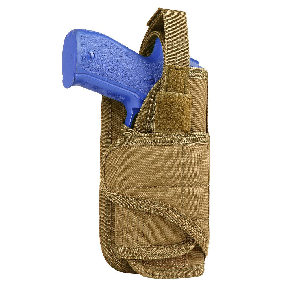 Funda de pistola vertical VT negra con montaje MOLLE
